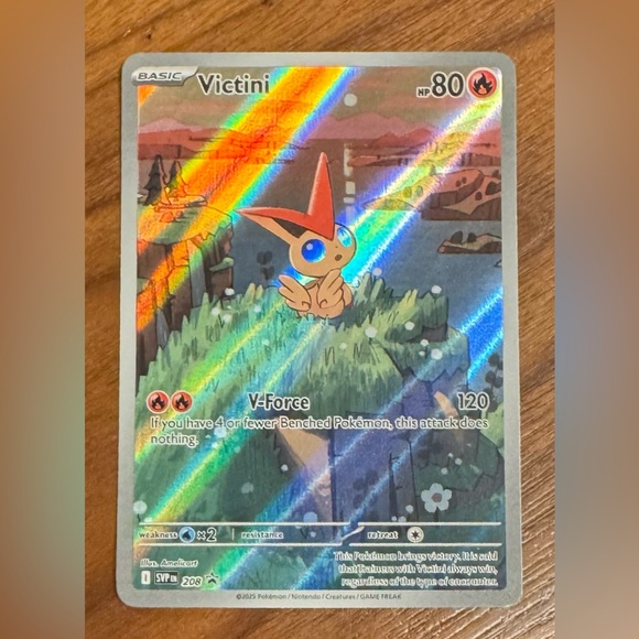 Victini Full Art Promo 208- Scarlet & Violet Holofoil Pokémon Card -Mint - Picture 1 of 4